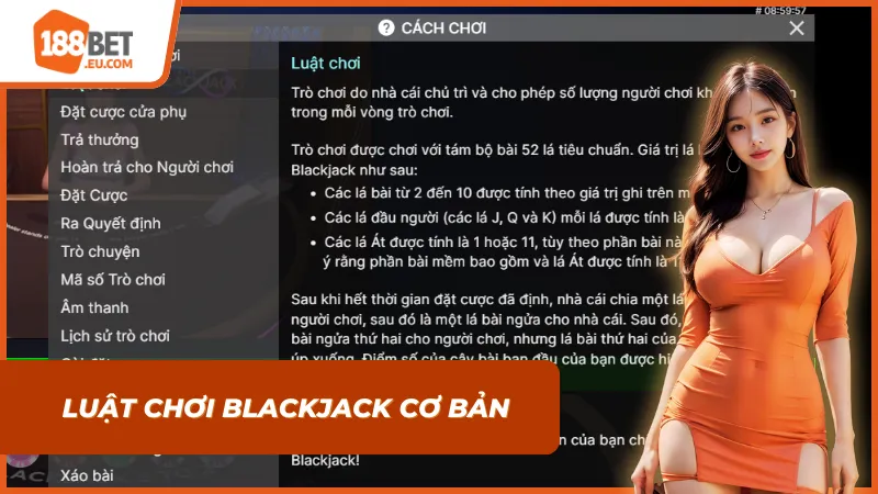 Luật chơi Blackjack cơ bản mà người tham gia tại 188bet cần nắm