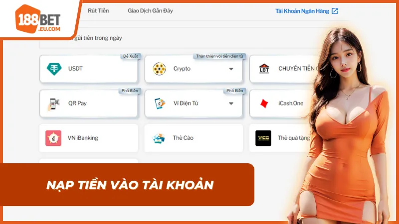 Nạp tiền thuận tiện trước khi cá cược Mobile Legends