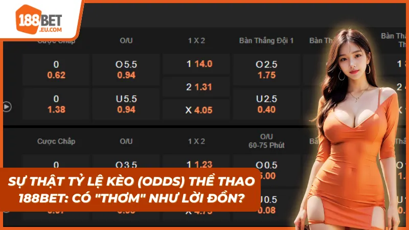 Chỉ số cược hấp dẫn khiến nhiều bet thủ không thể làm ngơ